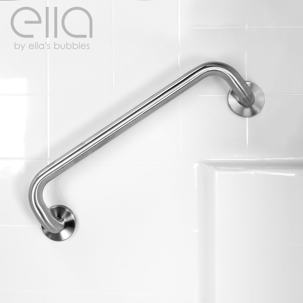 Barre d'appui en acier inoxydable poli Ella Modern 12 "x1 ¼" Circle Grab Bar et 20 "x1 ¼" Dual Bent Grab Bars