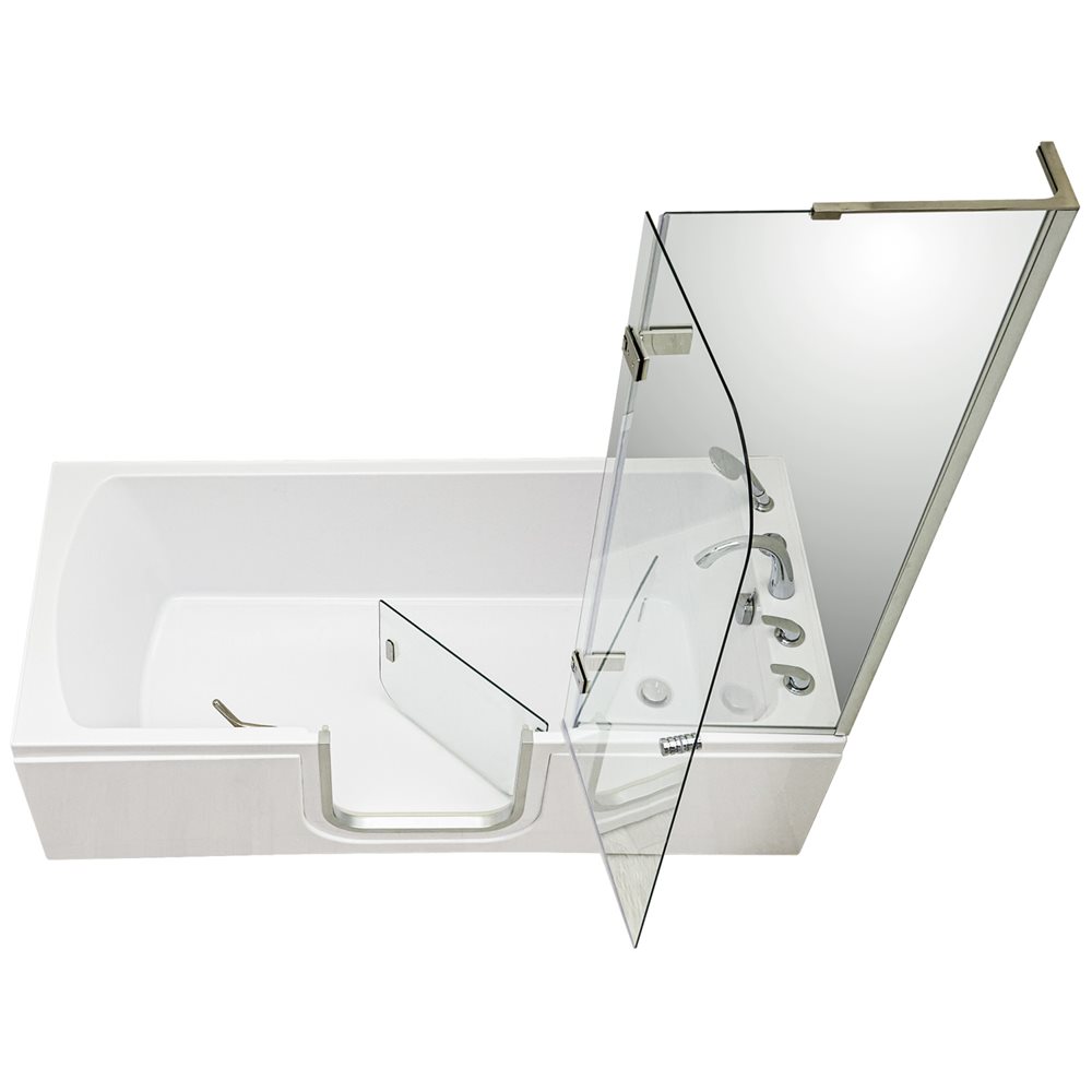 Bañera acrílica con puerta abatible hacia el interior - 32″an X 72″l (81cm X 182cm)