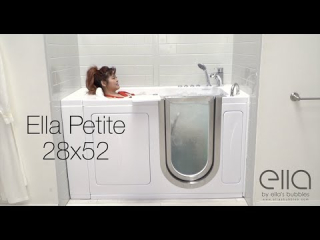 Ella's Bubbles: Elite Walk In Bathtub with Door & Seat - for Elderly, Handicapped, Luxurious